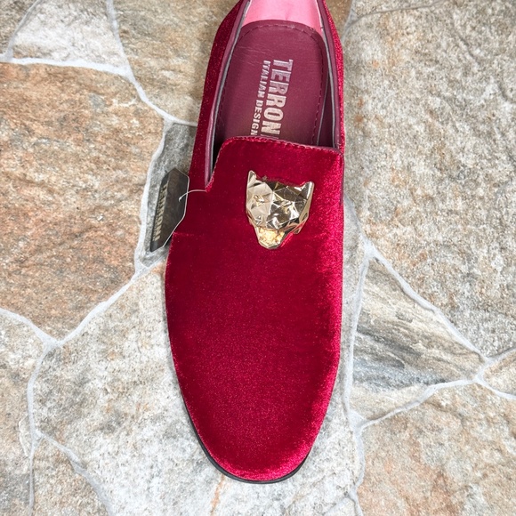 Terroni Burgundy Men\'s Slip-On Dress Shoe-Fashionable-Italian Design main image 7